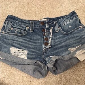 Free People Denim Distressed Women's Shorts